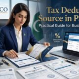 Accountant reviewing tax