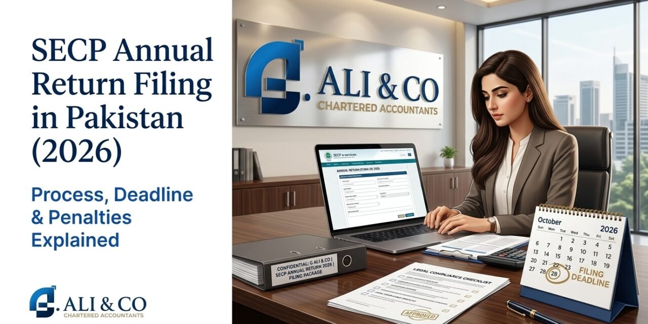 SECP Annual Return Filing in Pakistan (2026): Process, Deadline & Penalties