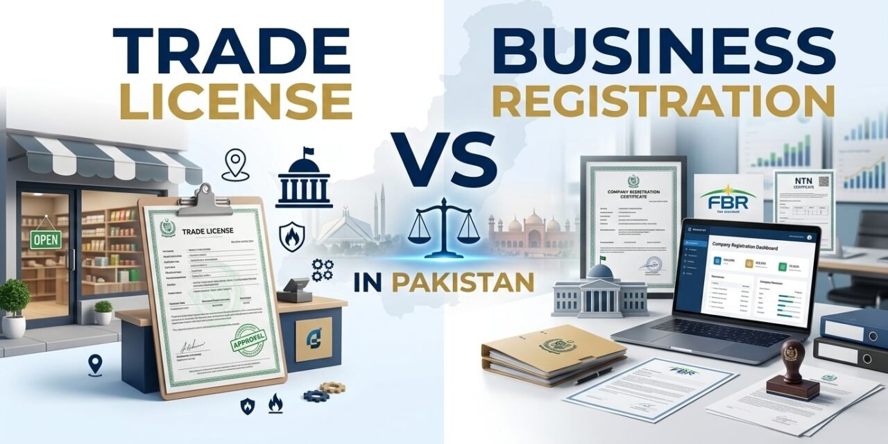Trade License vs Business Registration in Pakistan – Complete Guide by G ALI & Co