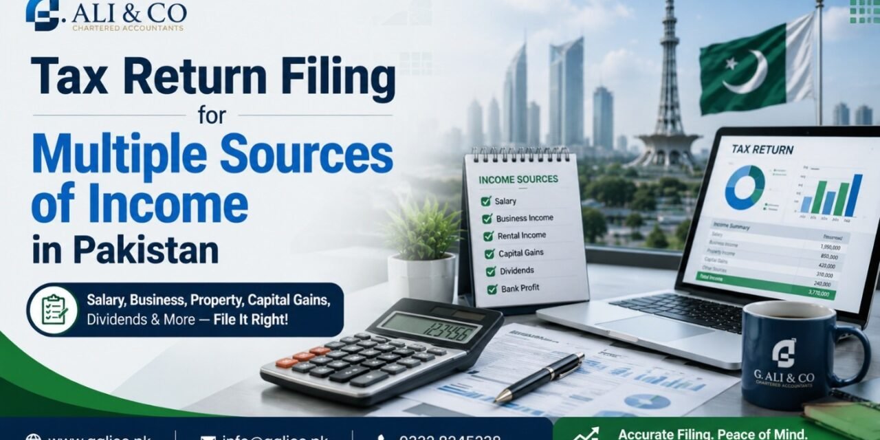 Tax Return Filing for Multiple Sources of Income in Pakistan